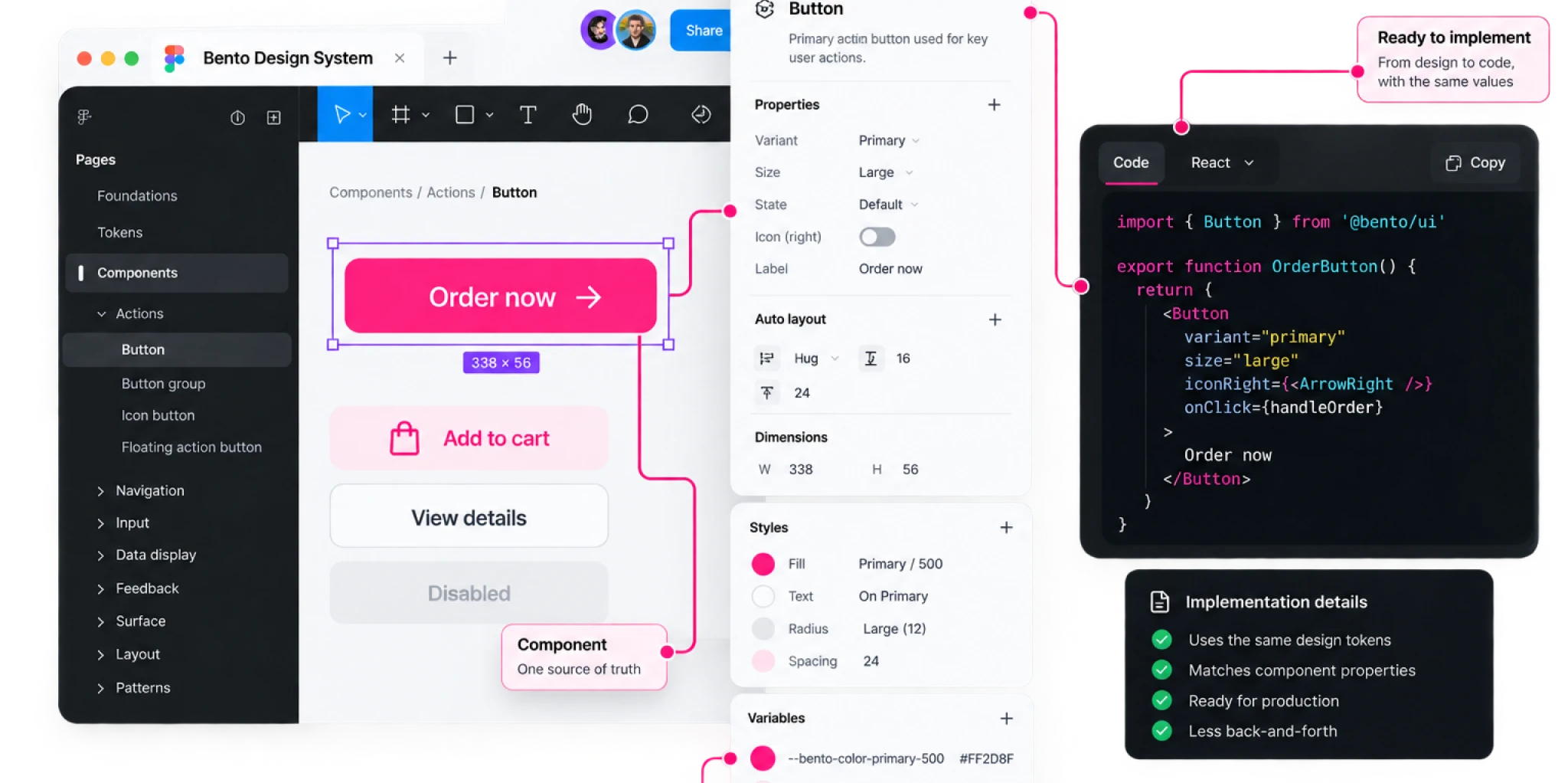Bento design and implementation reference